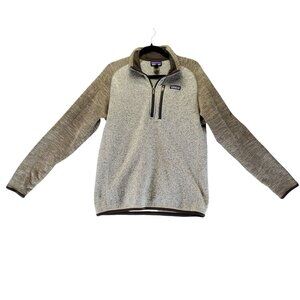 Patagonia Sweater Mens Medium Brown Performance Quarter-Zip Better Sweater